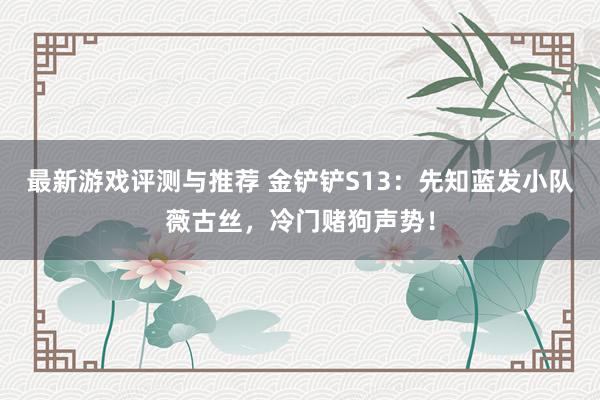 最新游戏评测与推荐 金铲铲S13：先知蓝发小队薇古丝，冷门赌狗声势！