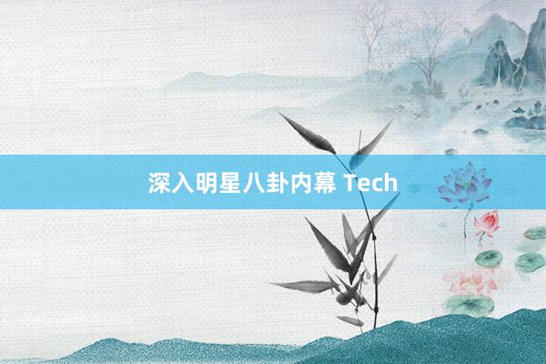 深入明星八卦内幕 Tech