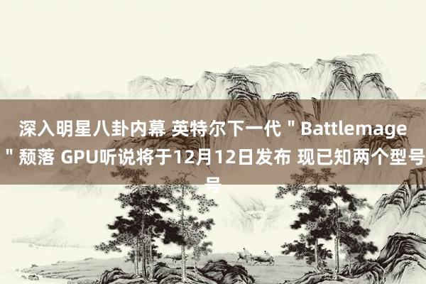 深入明星八卦内幕 英特尔下一代＂Battlemage＂颓落 